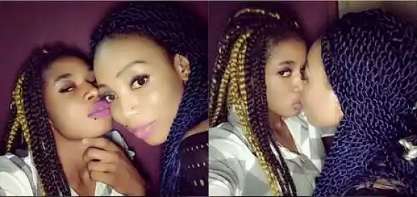 Cucumber Alert! Two Nigerian ‘Alleged’ Lesbian Girls Flaunt their Sizzling Romance on Facebook (Photo)